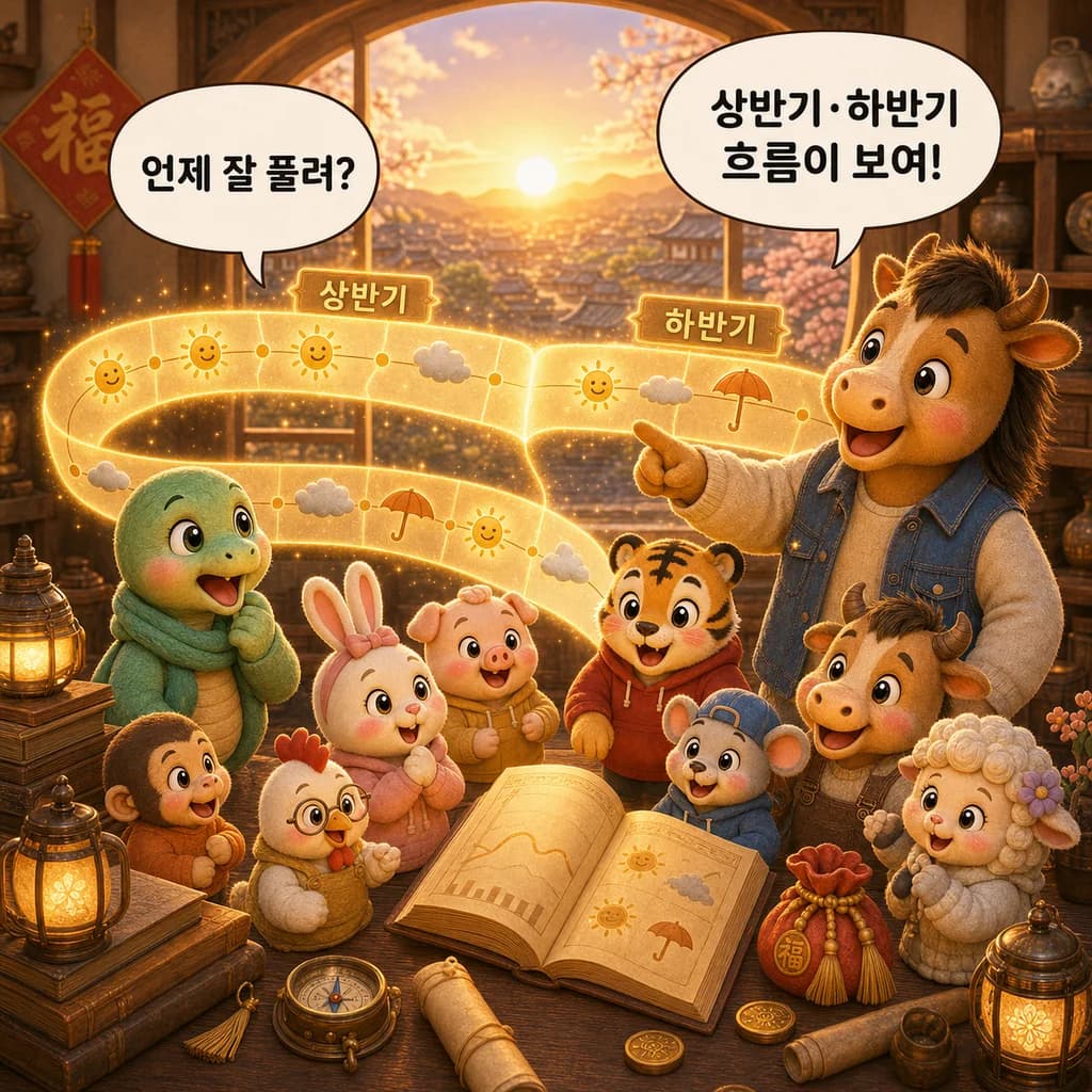 언제 잘 풀려? 상반기·하반기 흐름이 보여!