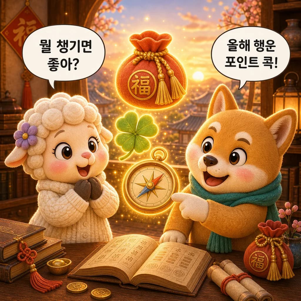 뭘 챙기면 좋아? 올해 행운 포인트 콕!