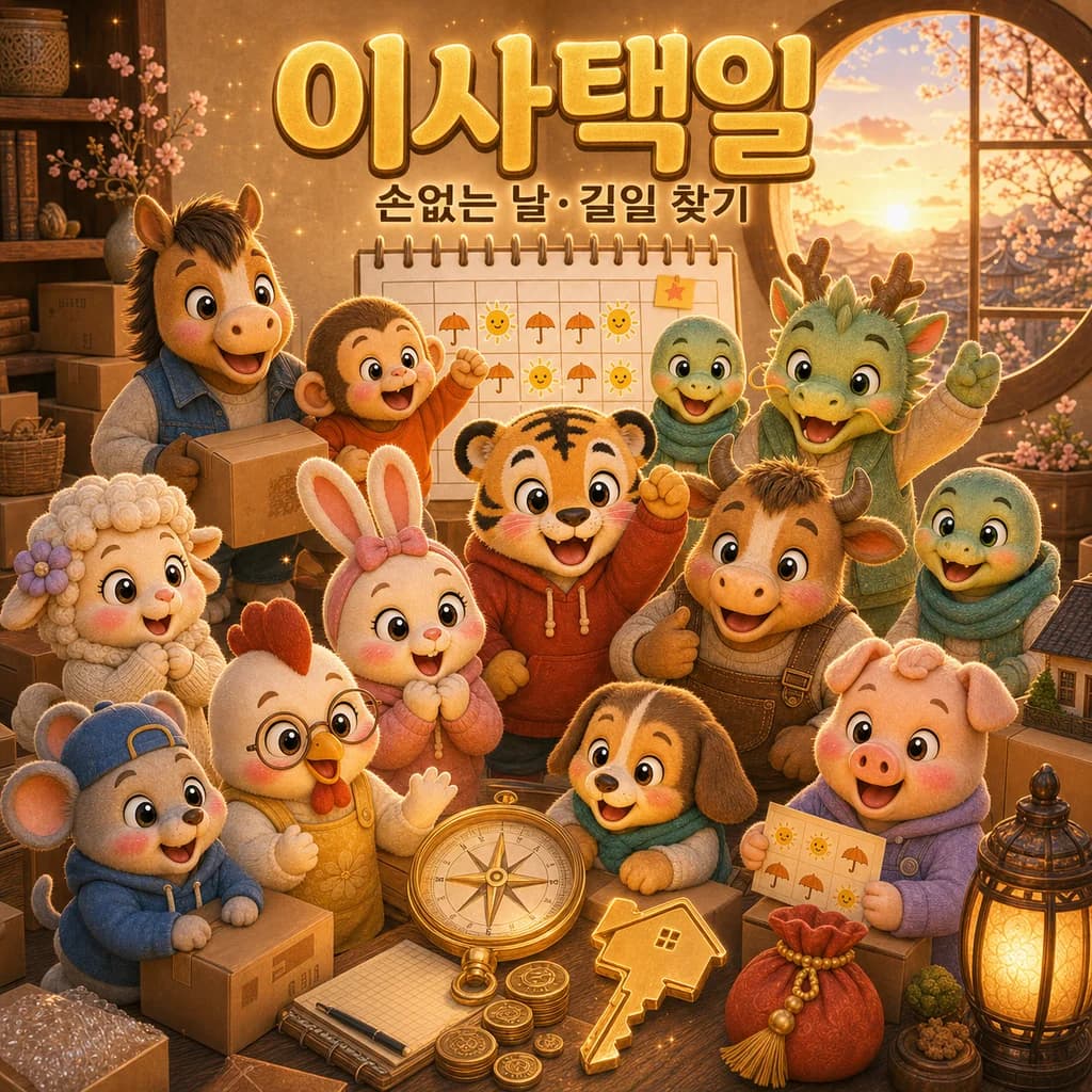 이사택일 — 손없는 날·길일 찾기.