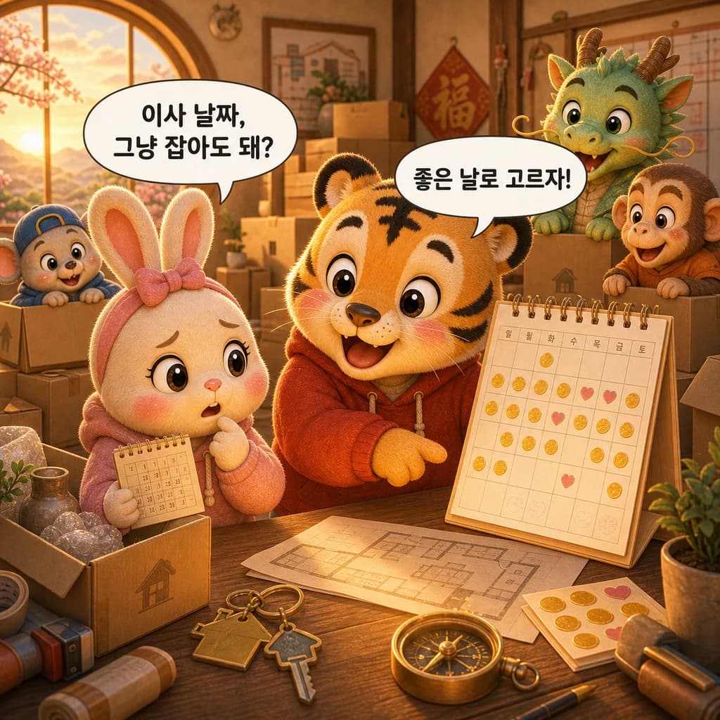 이사 날짜, 그냥 잡아도 돼? 좋은 날로 고르자!