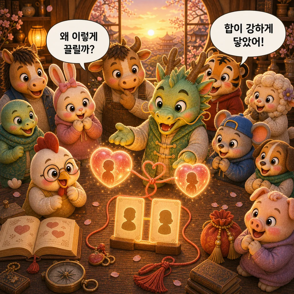 합·충·형·파 — 두 기운이 만나는 방식